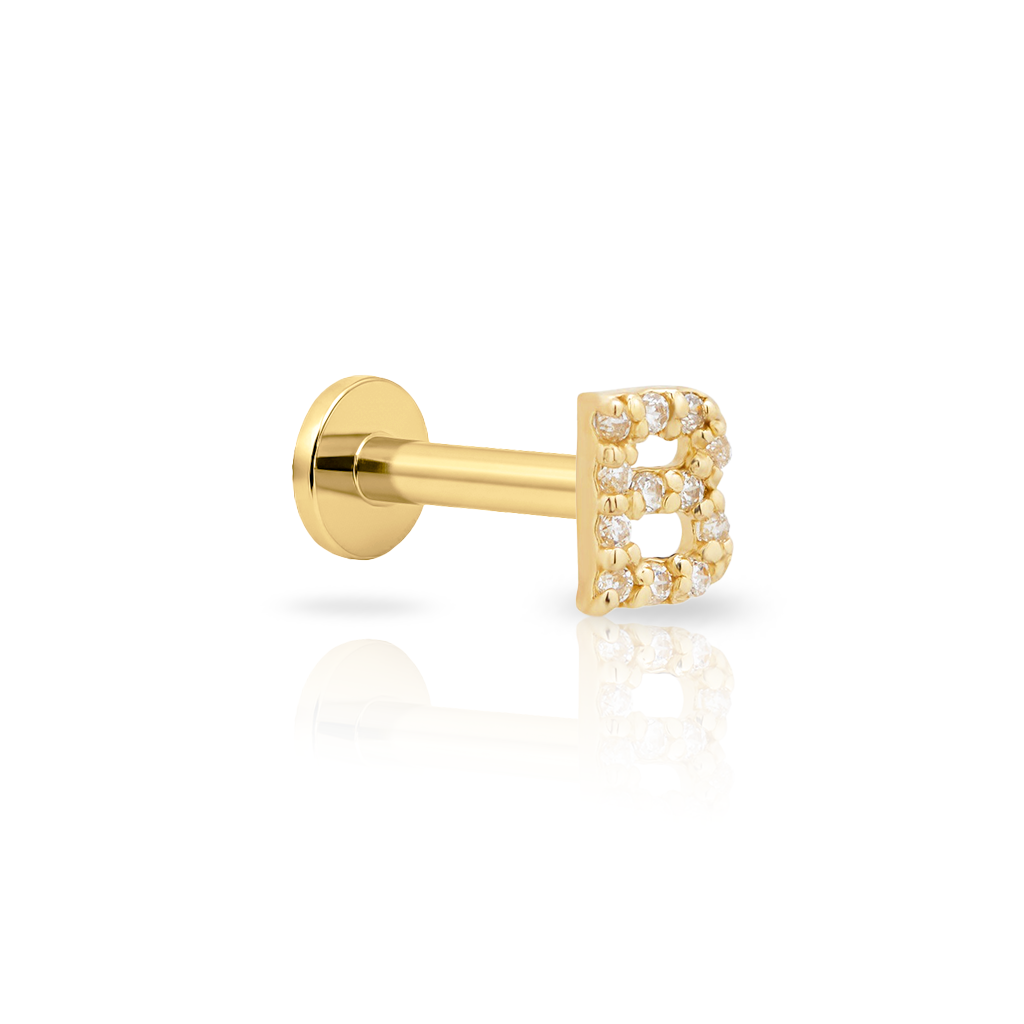 14kt Gold Flatback - Jewel B