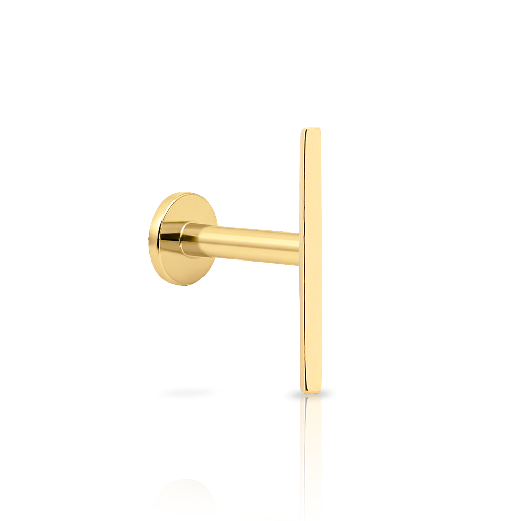 14kt Gold Flatback - Bar
