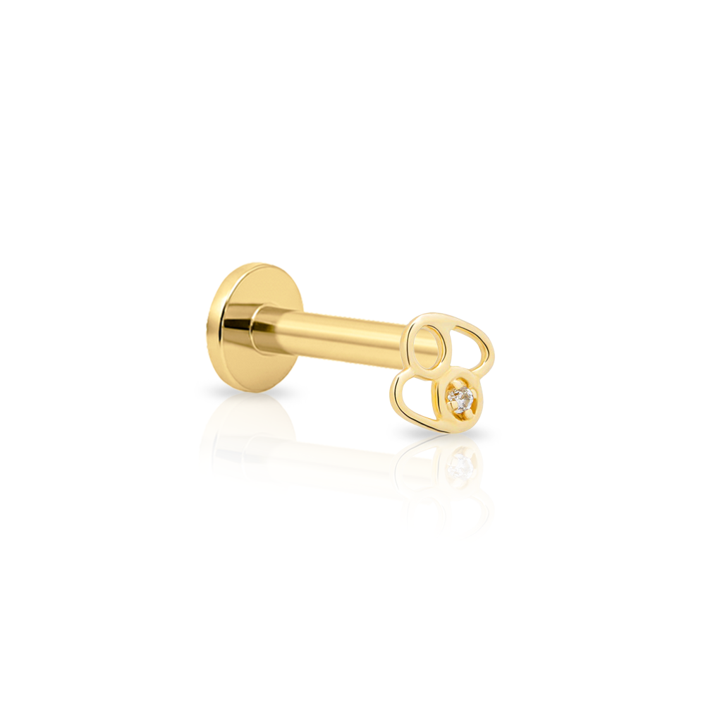 14kt Gold Flatback - Cancer