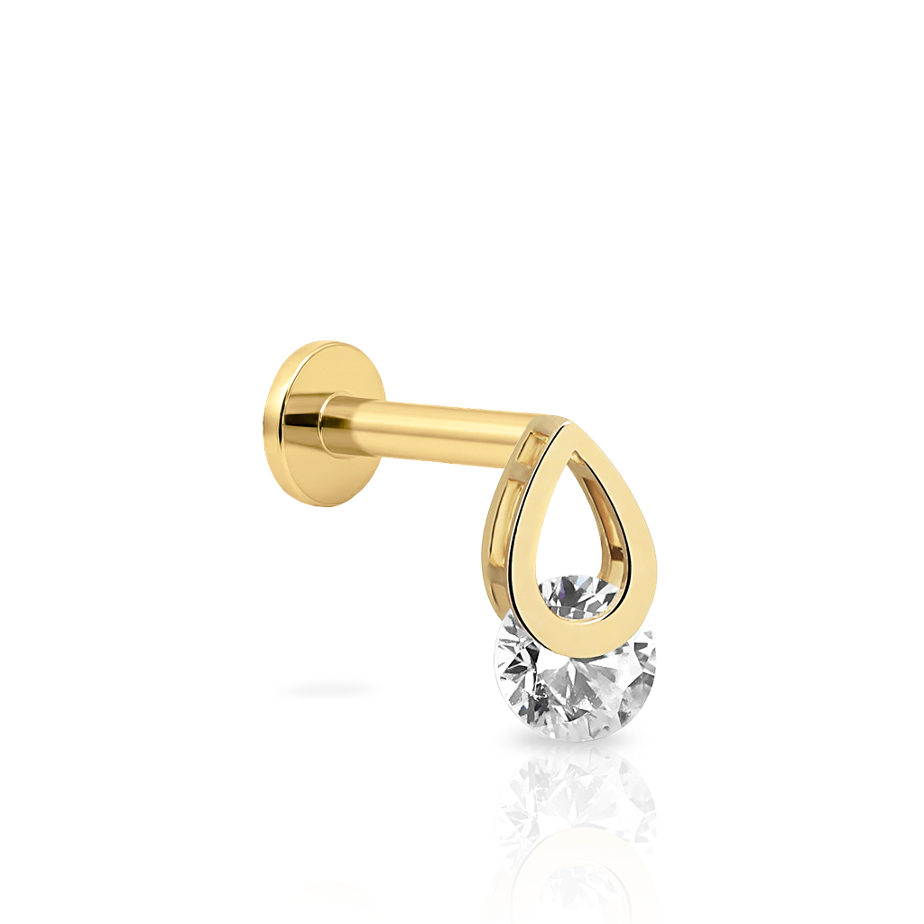 14kt Gold Flatback - Clara