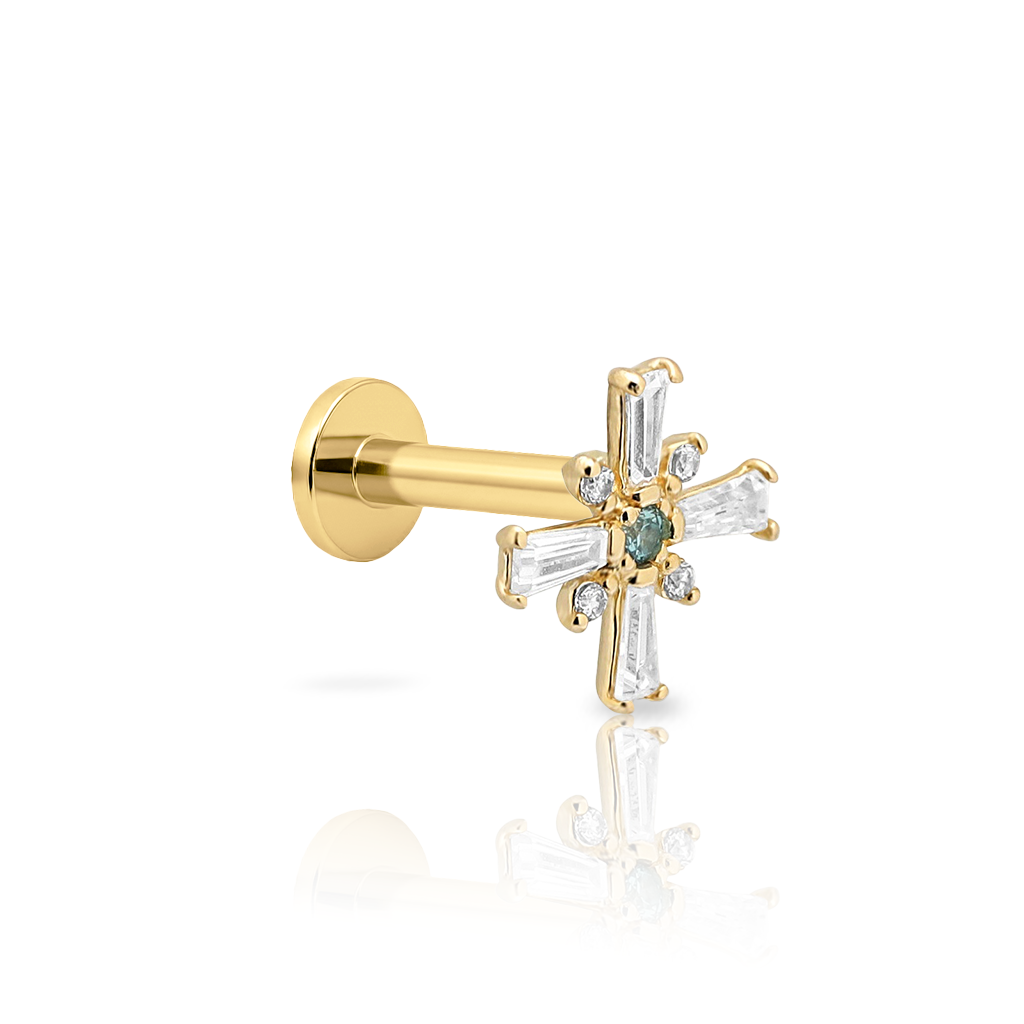 14kt Gold Flatback - Enya
