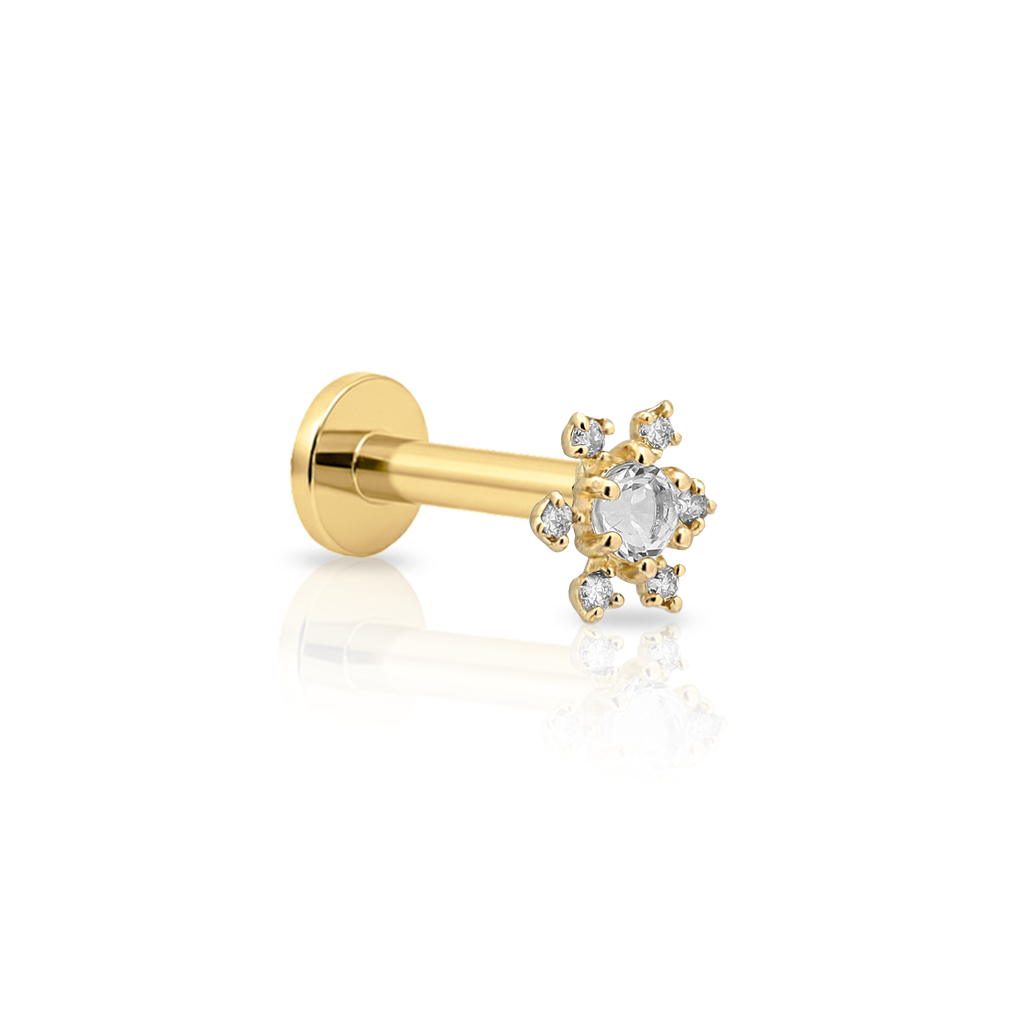 14kt Gold Flatback - Evie