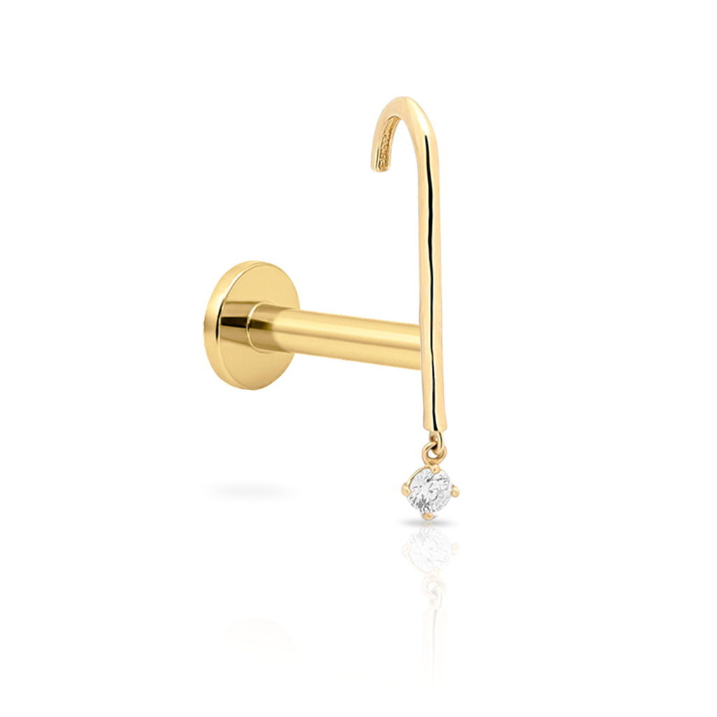 14kt Gold Flatback - Ezra