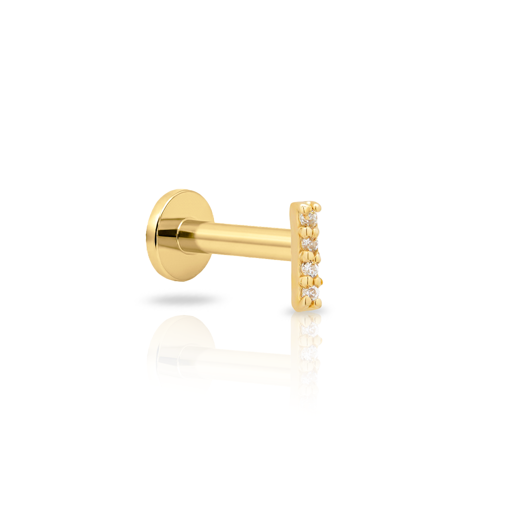 14kt Gold Flatback - Jewel I