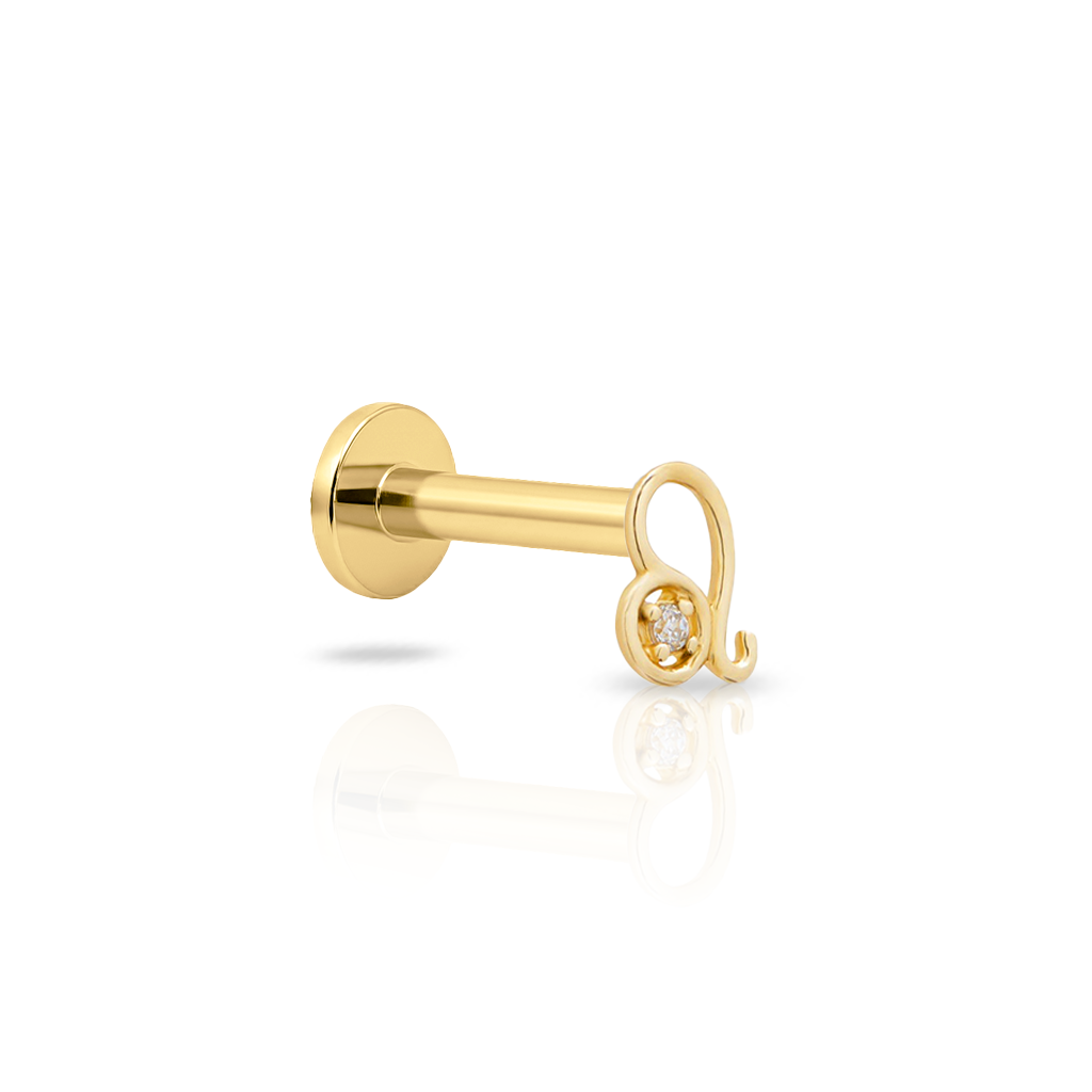 14kt Gold Flatback - Leo