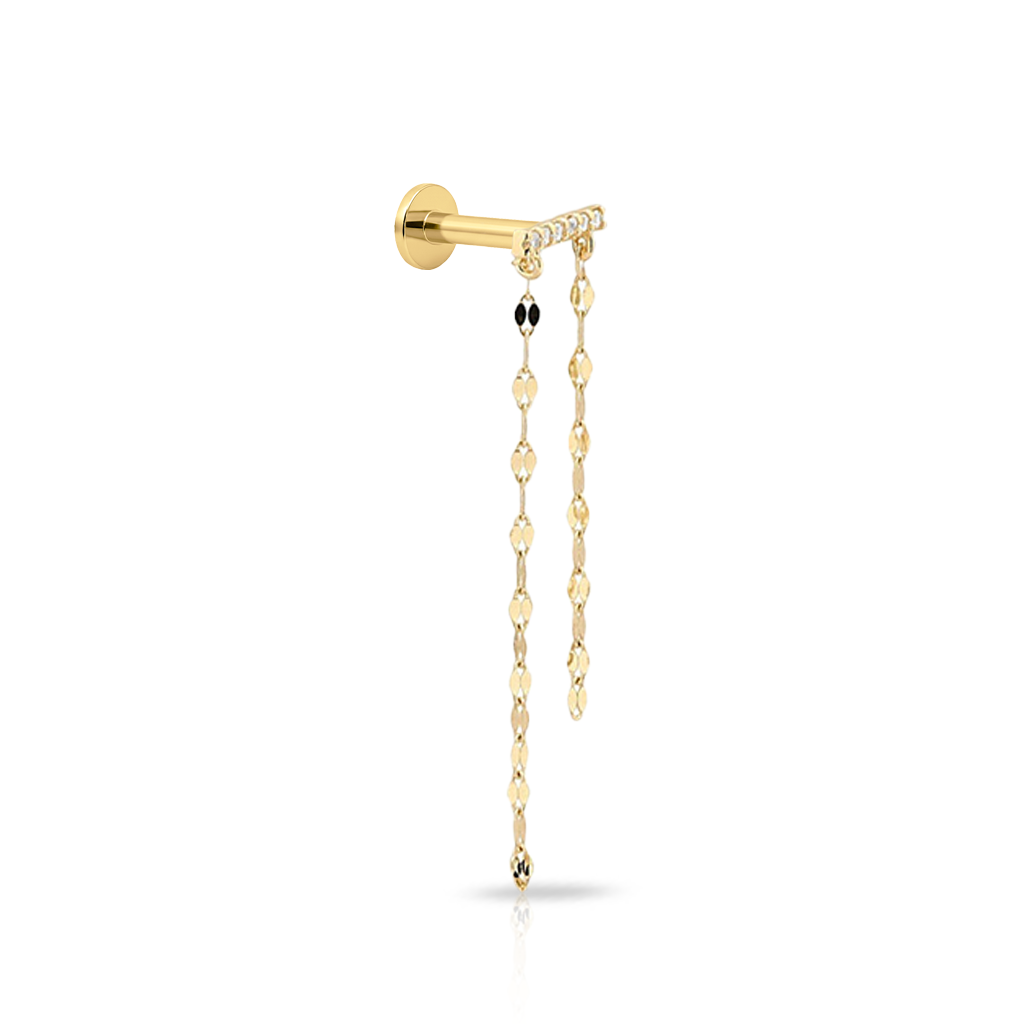14kt Gold Flatback - Linya