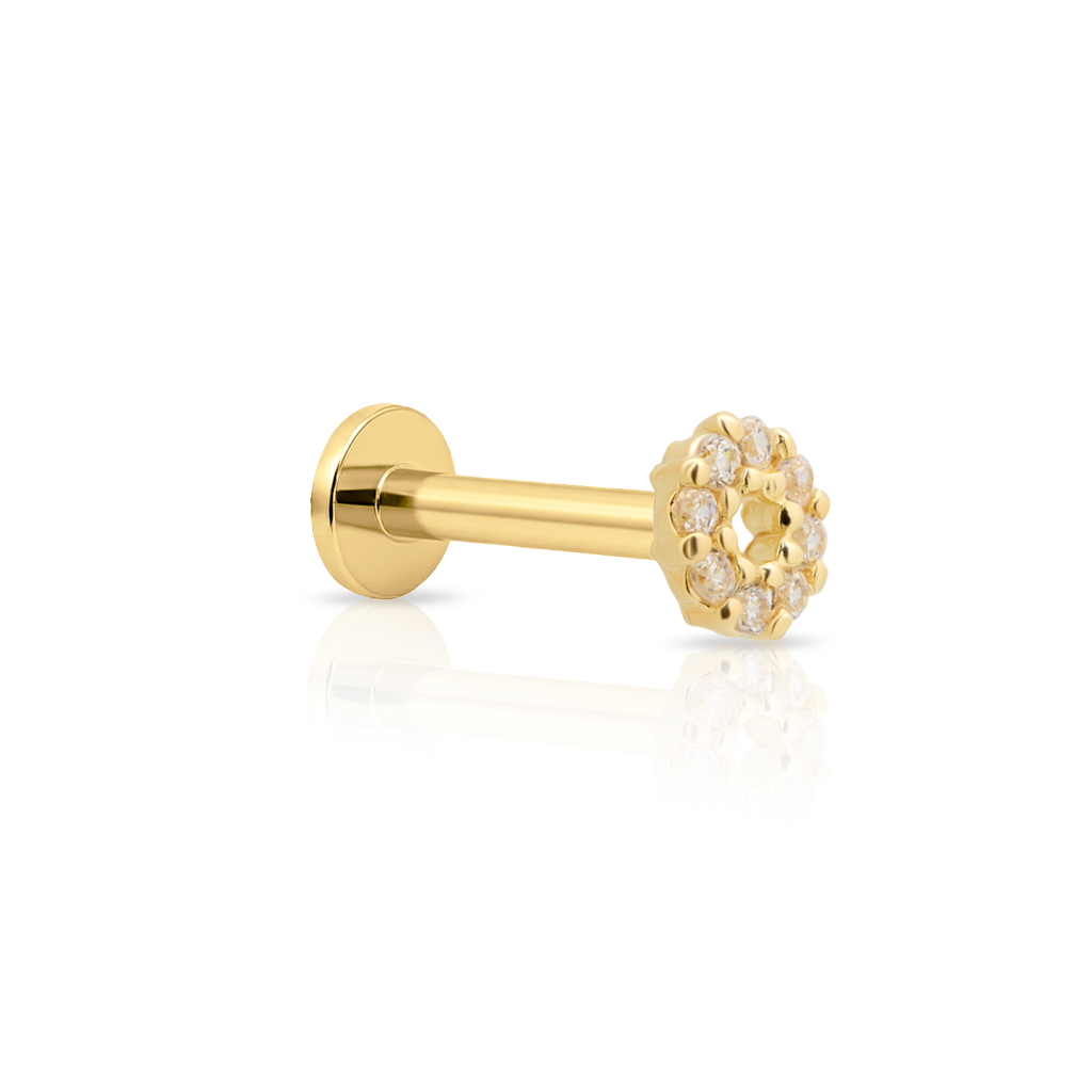 14kt Gold Flatback - Loop