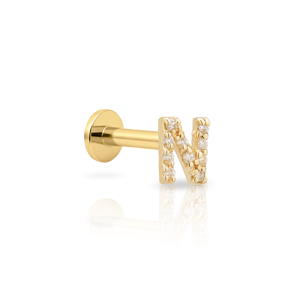 14kt Gold Flatback - Jewel N