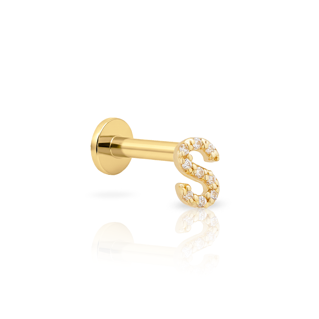 14kt Gold Flatback - Jewel S