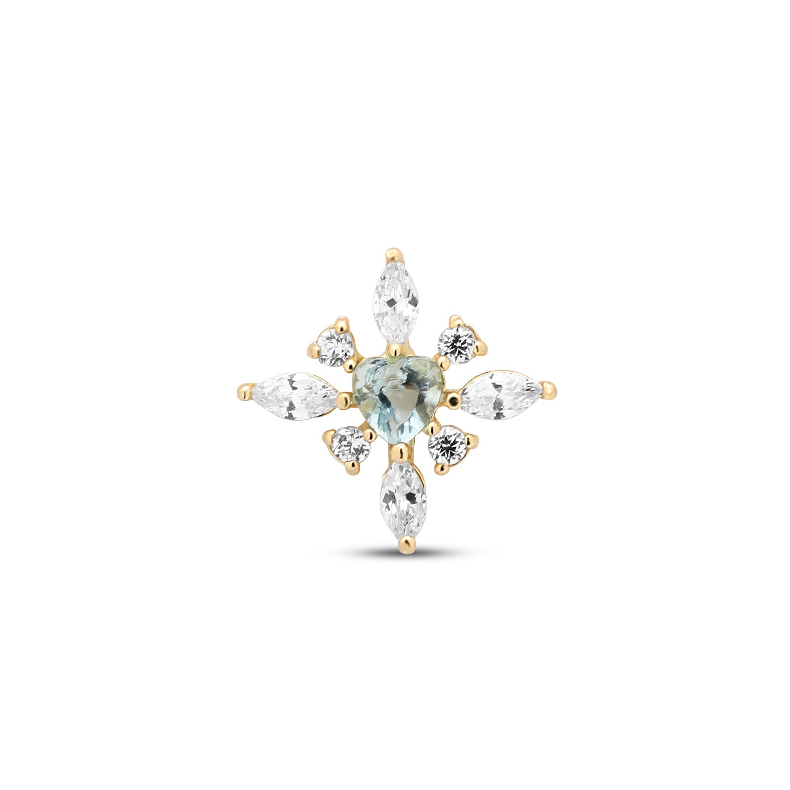 14kt Gold Flatback - Aura