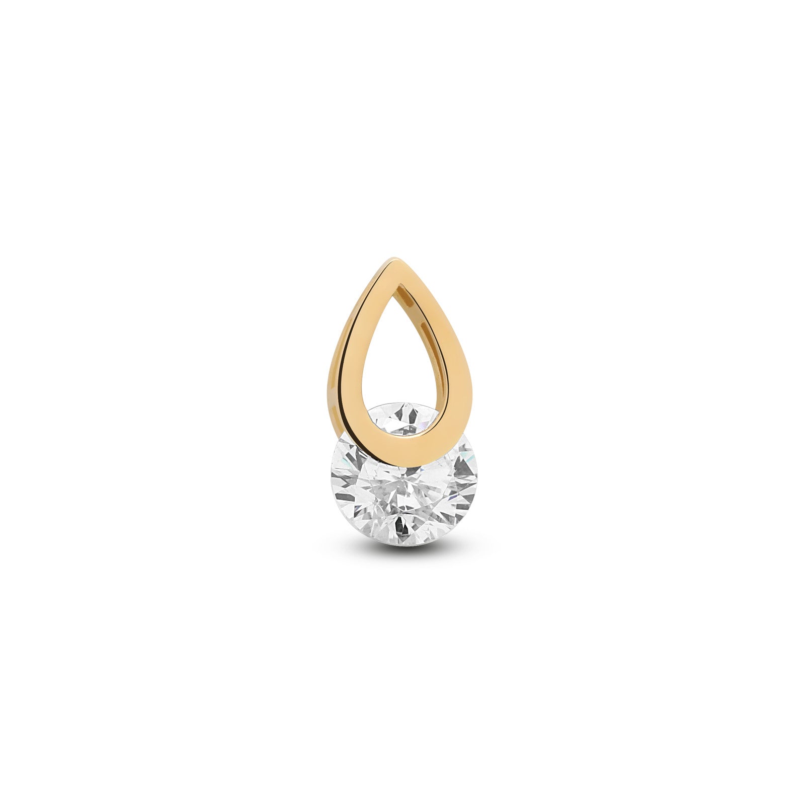 14kt Gold Flatback - Clara