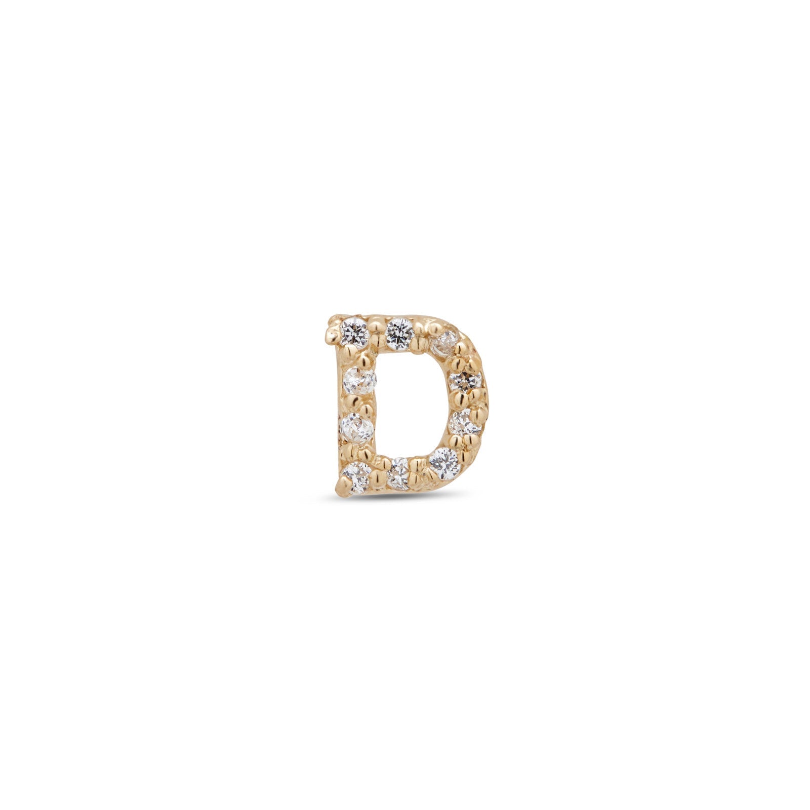 14kt Gold Flatback - Jewel D