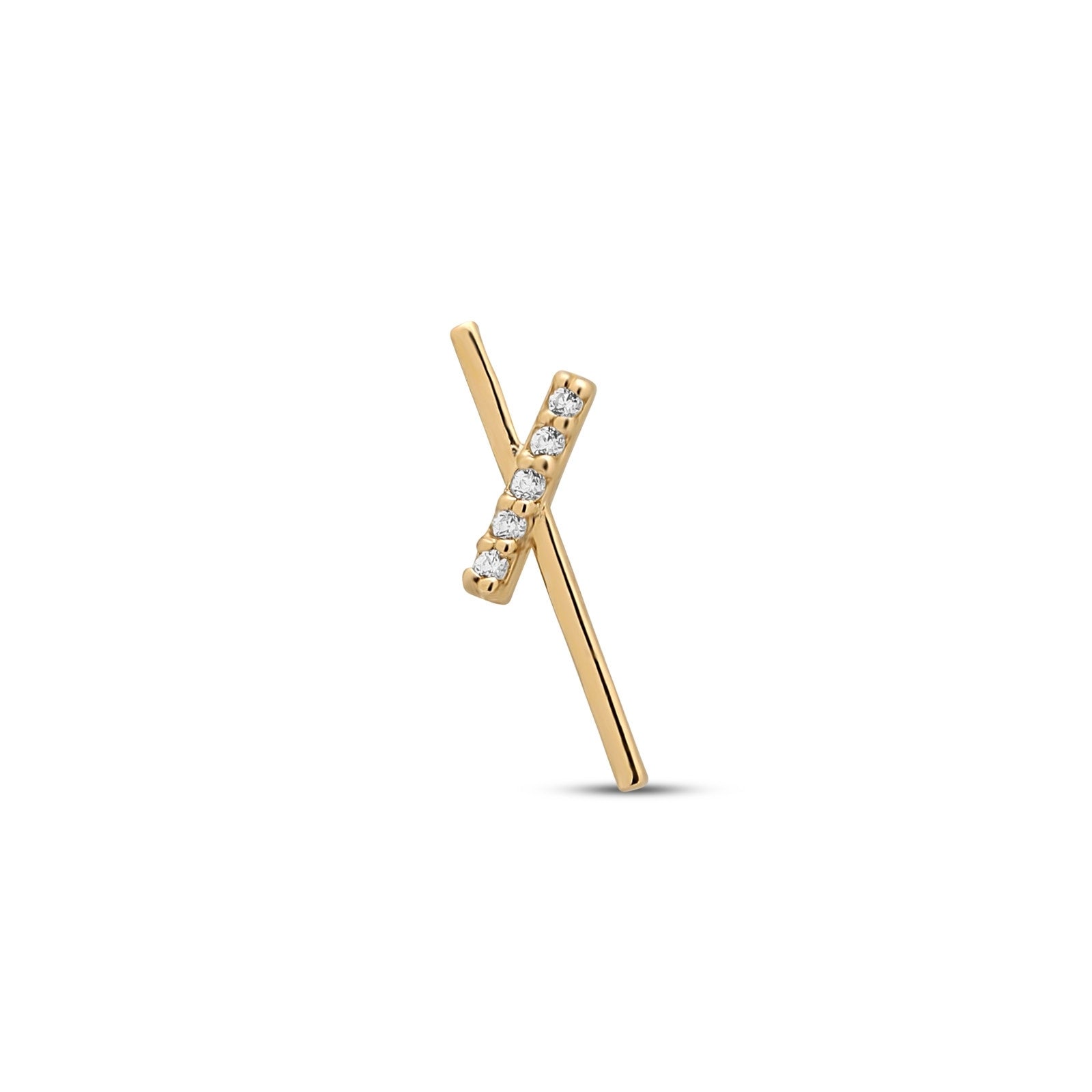 14kt Gold Flatback - Diana Left