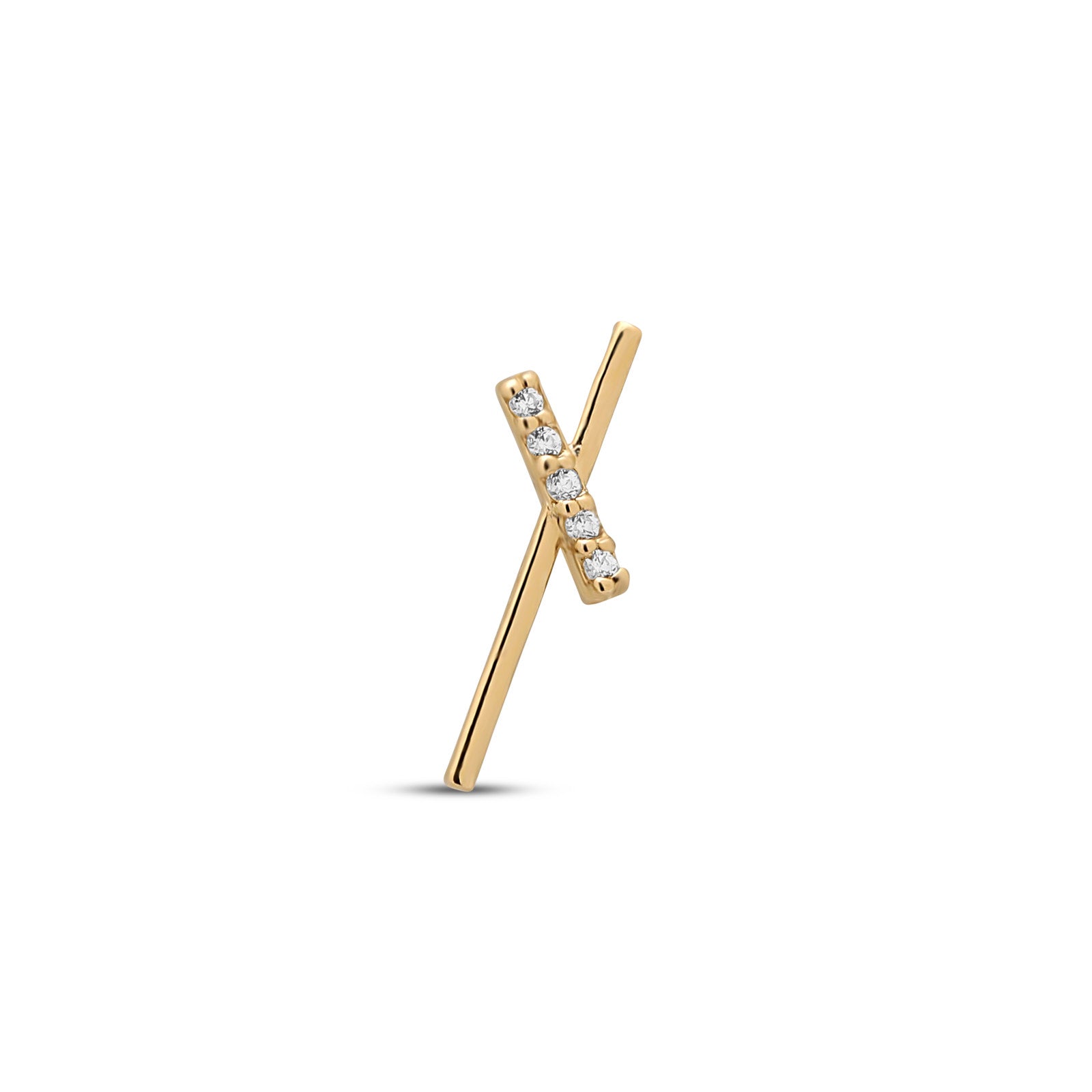 14kt Gold Flatback - Diana Right