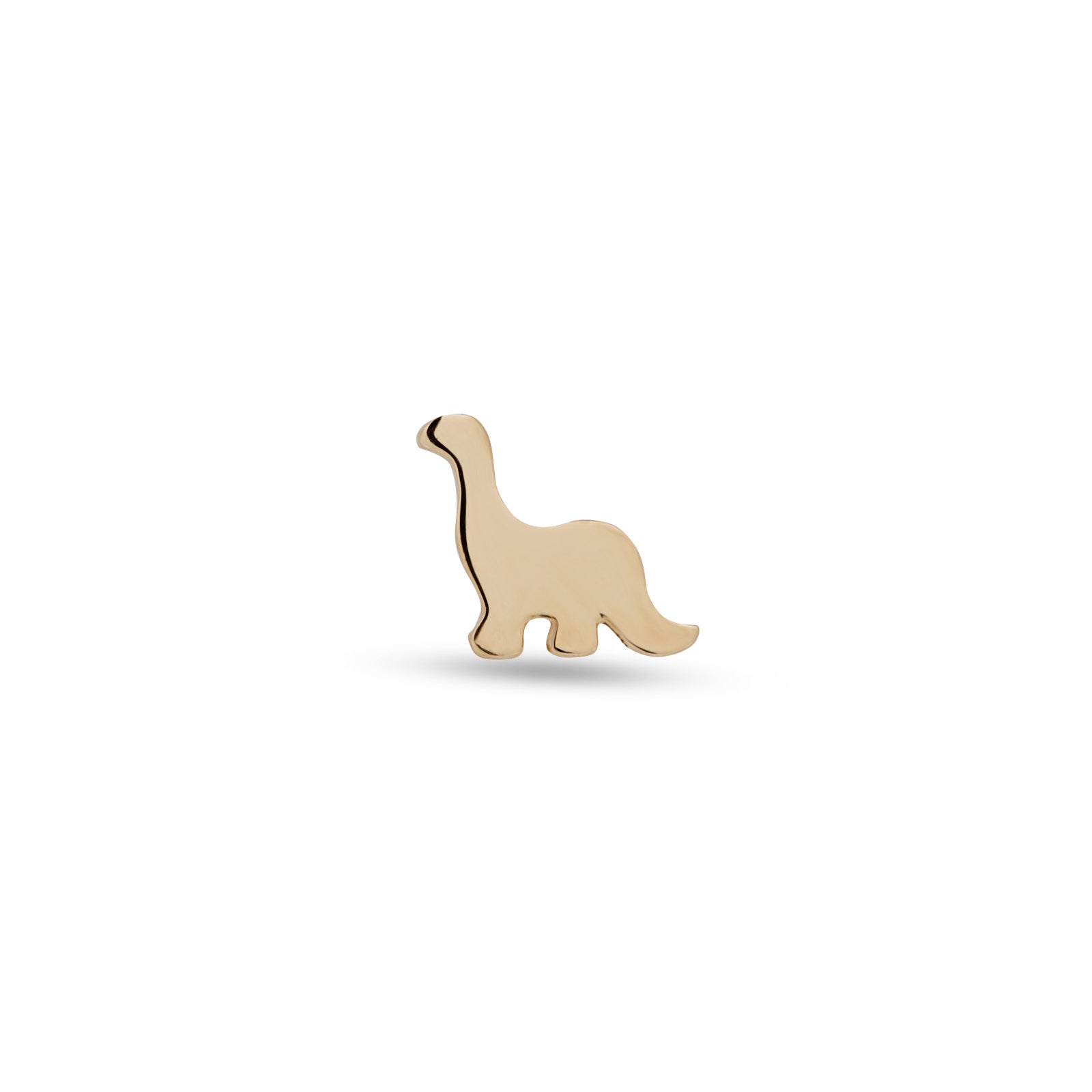 14kt Gold Flatback - Flat Dinosaur