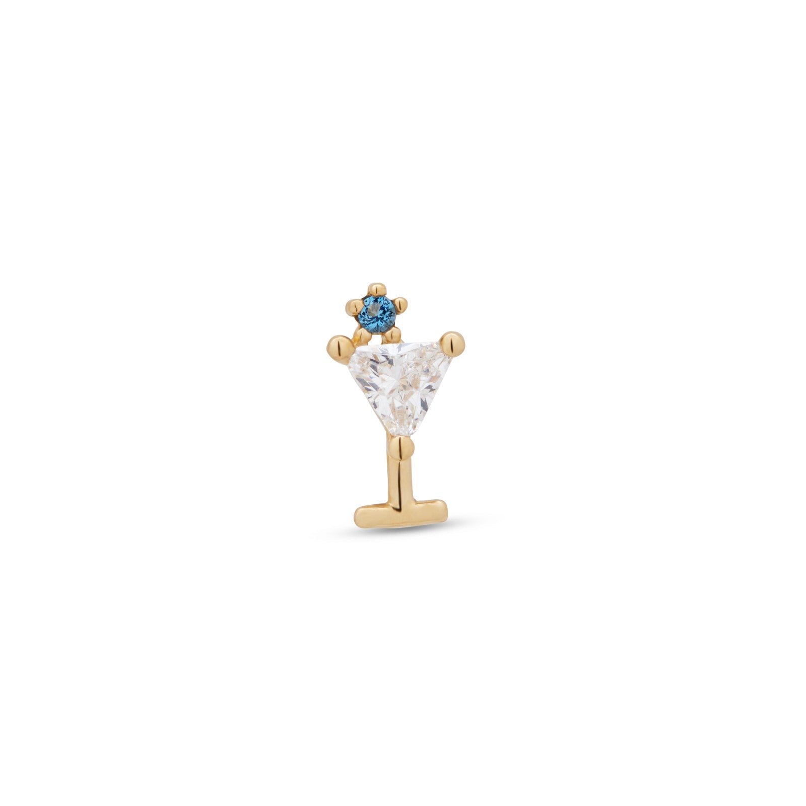 14kt Gold Flatback - Martini