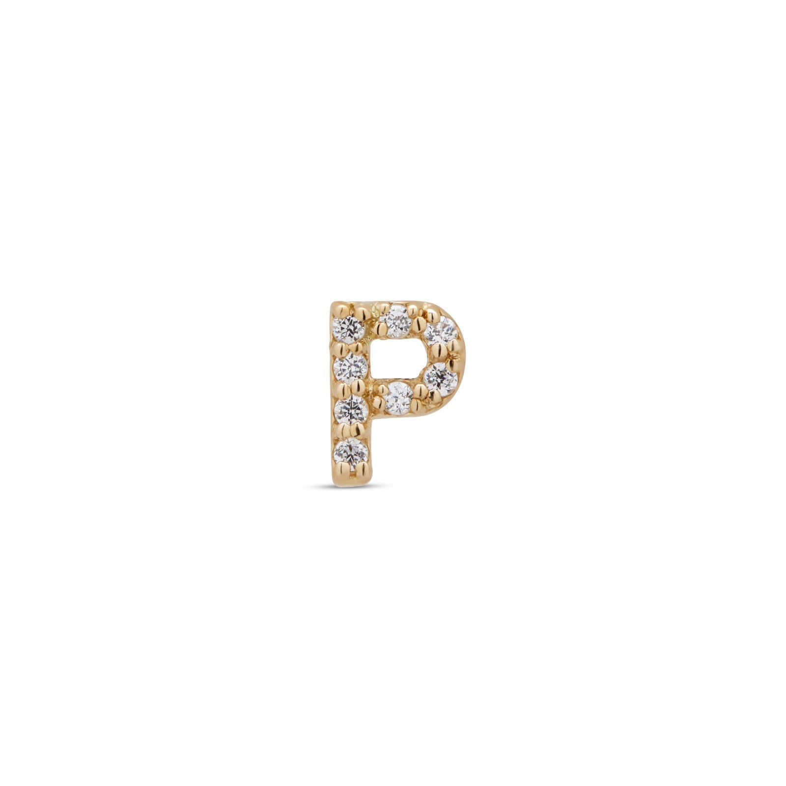 14kt Gold Flatback - Jewel P
