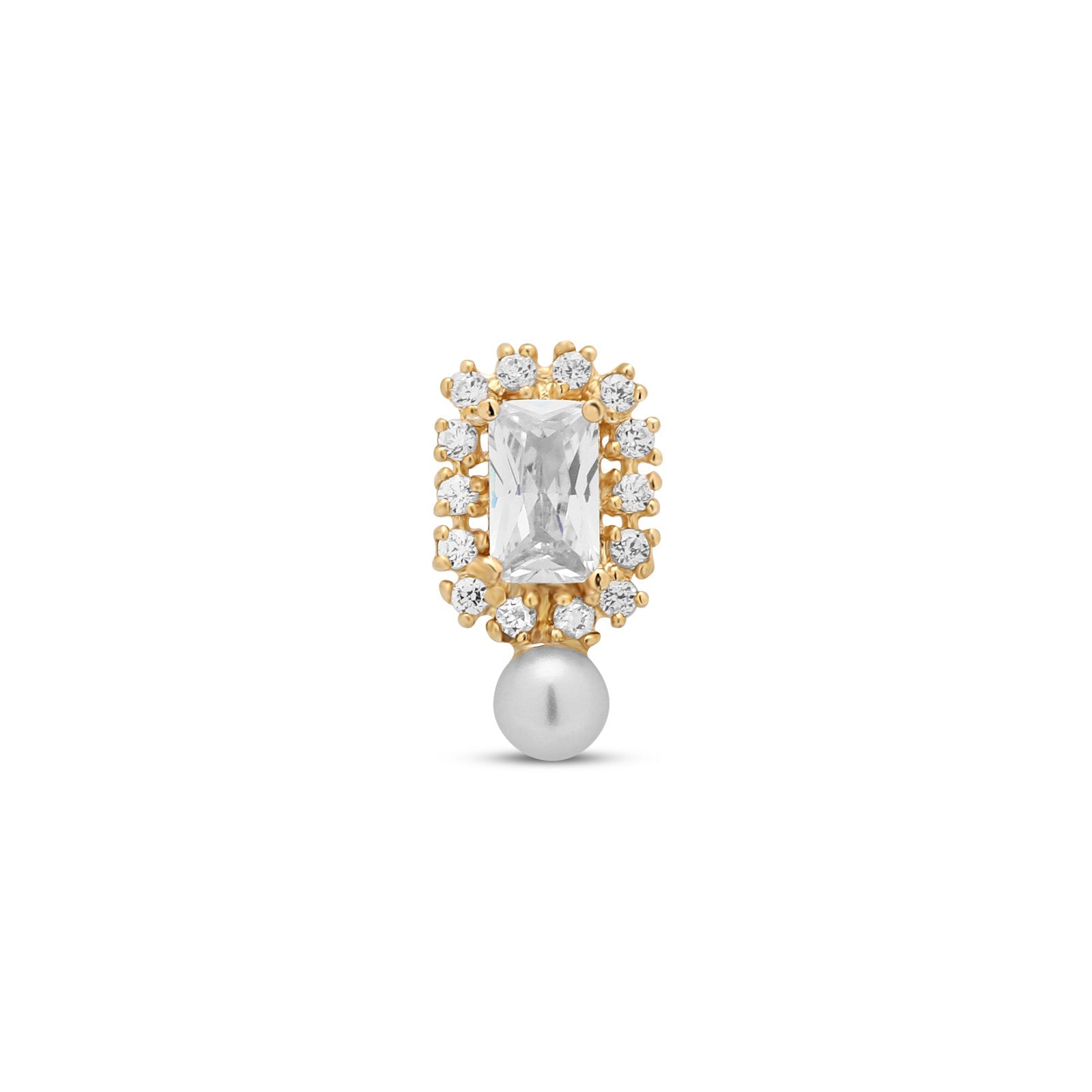 14kt Gold Flatback - Perla