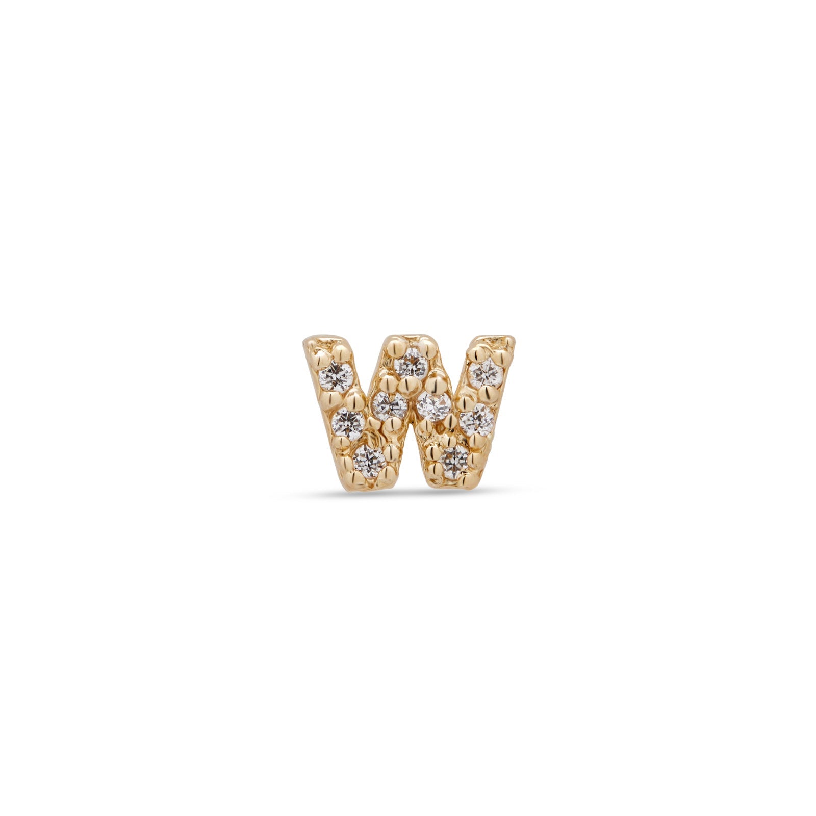 14kt Gold Flatback - Jewel W