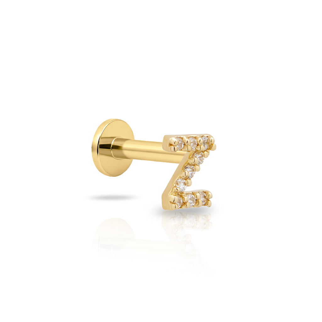 14kt Gold Flatback - Jewel Z