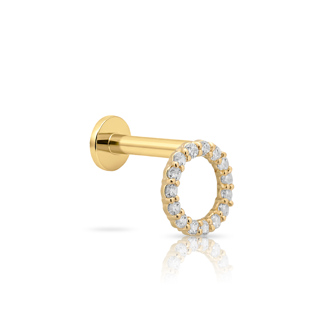 14kt Gold Flatback - Zena