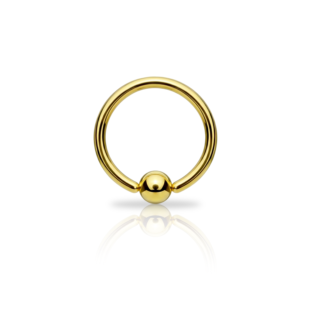 V-Gold Fixed Ball Continuous Ring