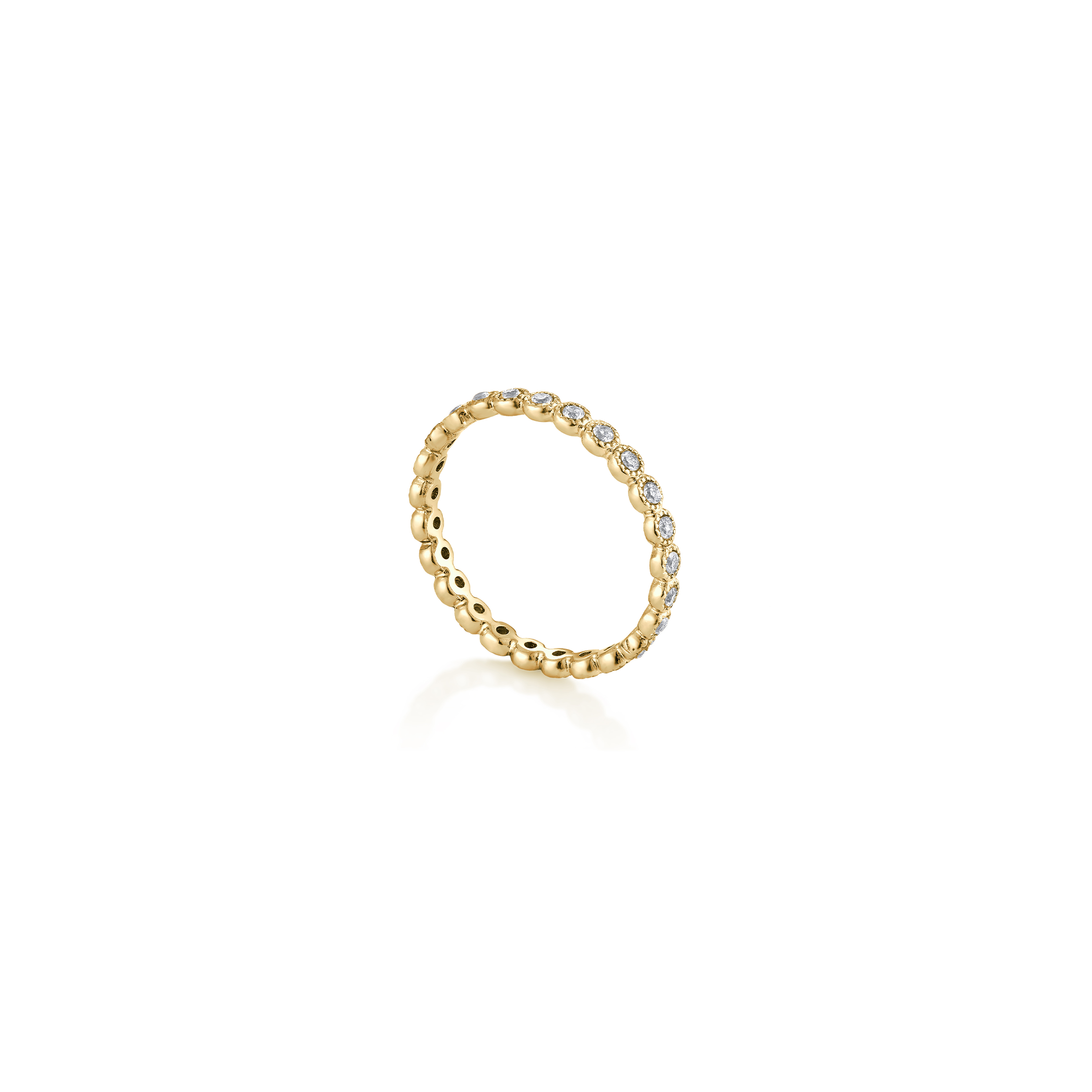 14kt V-Gold Ring - Bead