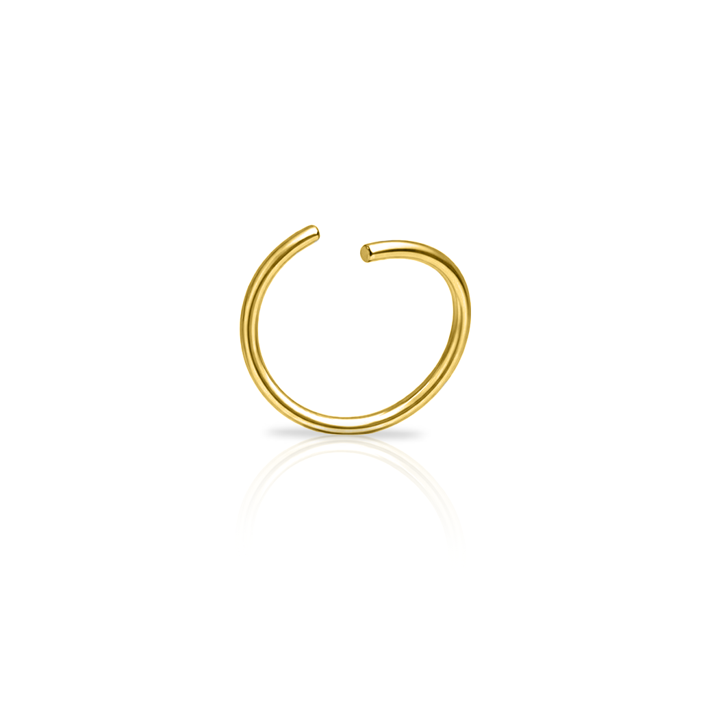 V-Gold Continuous Nose Ring