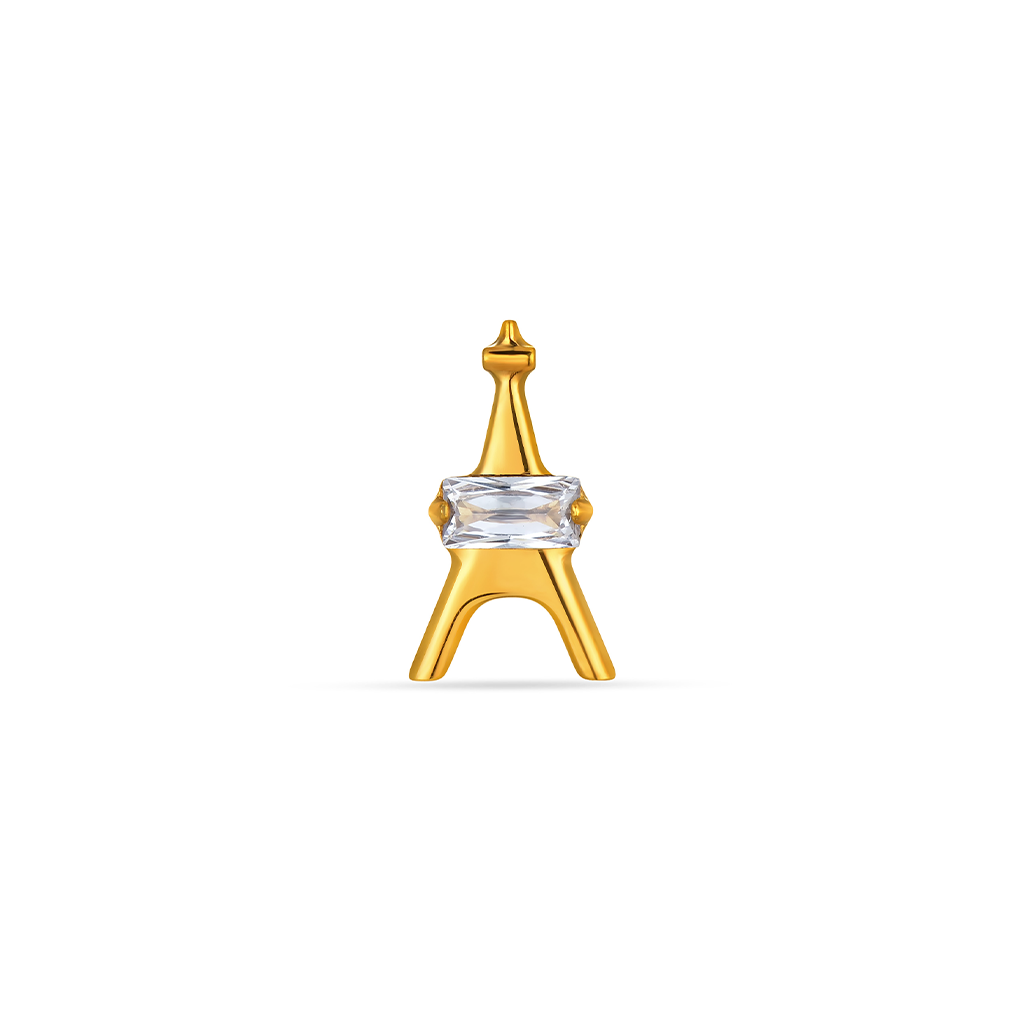 18k V-Gold Eiffel Tower Flatback