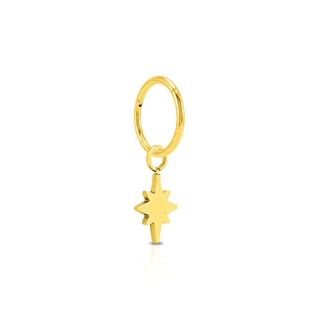 18k V-Gold Astra Charm