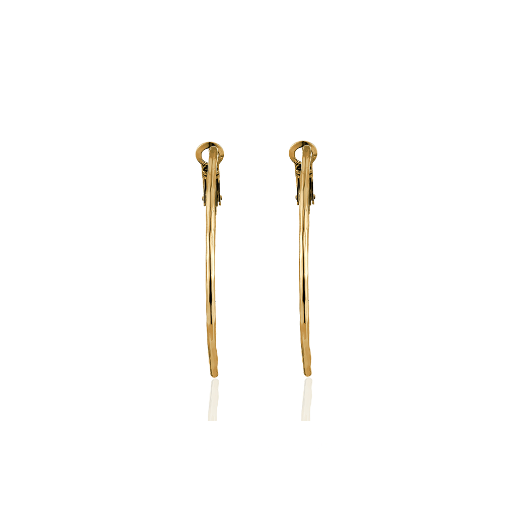 14kt V-Gold Earrings - Hoop