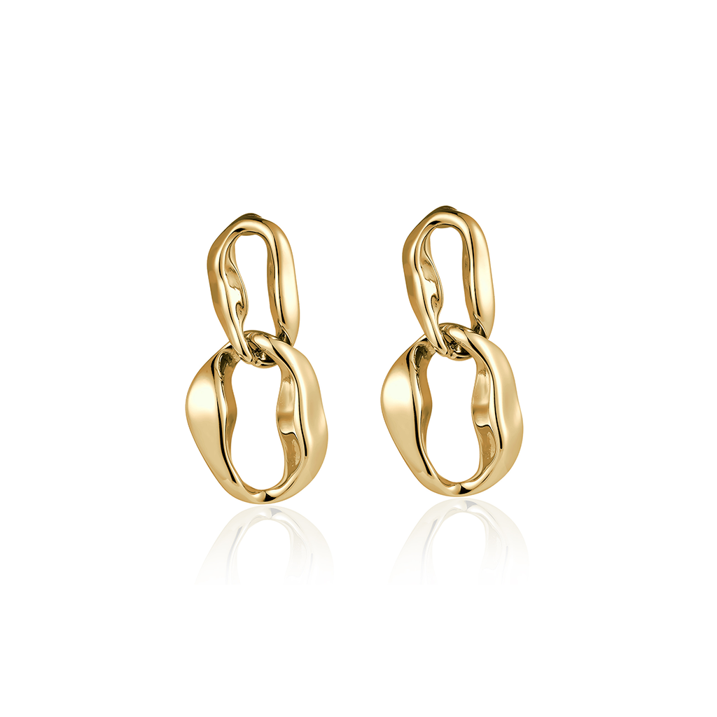 14kt V-Gold Earrings - Link