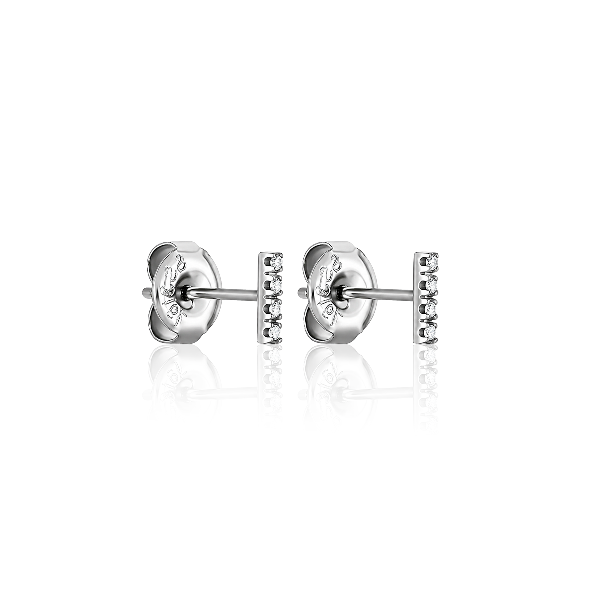 Jewelled Bar Earrings - Pair