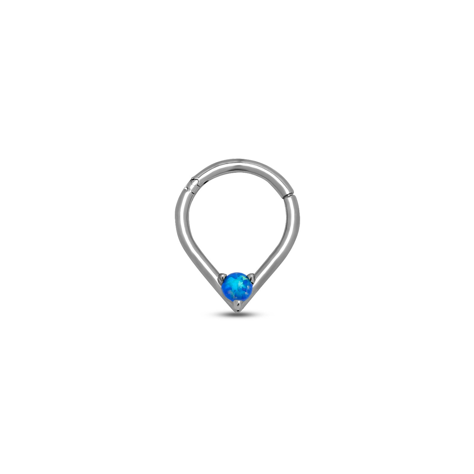 Tear with Jewel Hinged Ring