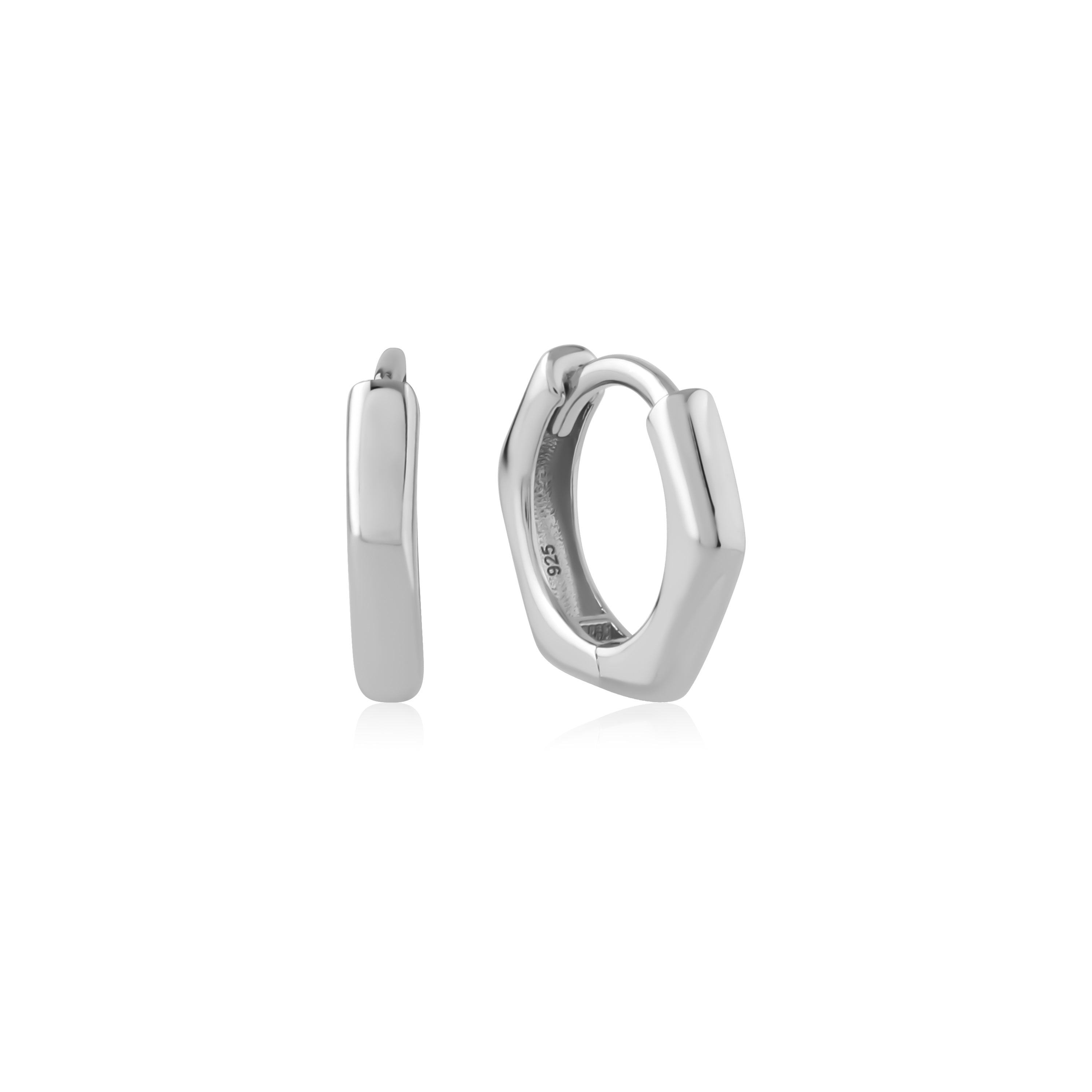 Hex - Sterling Silver Earrings
