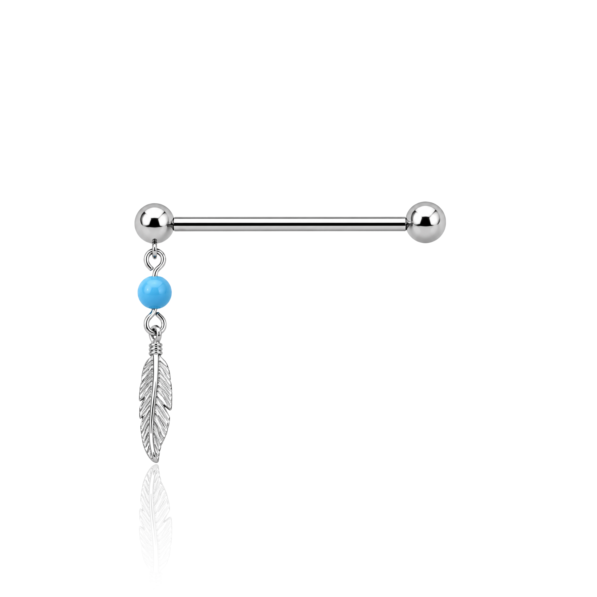 Charm & Bead Industrial Barbell
