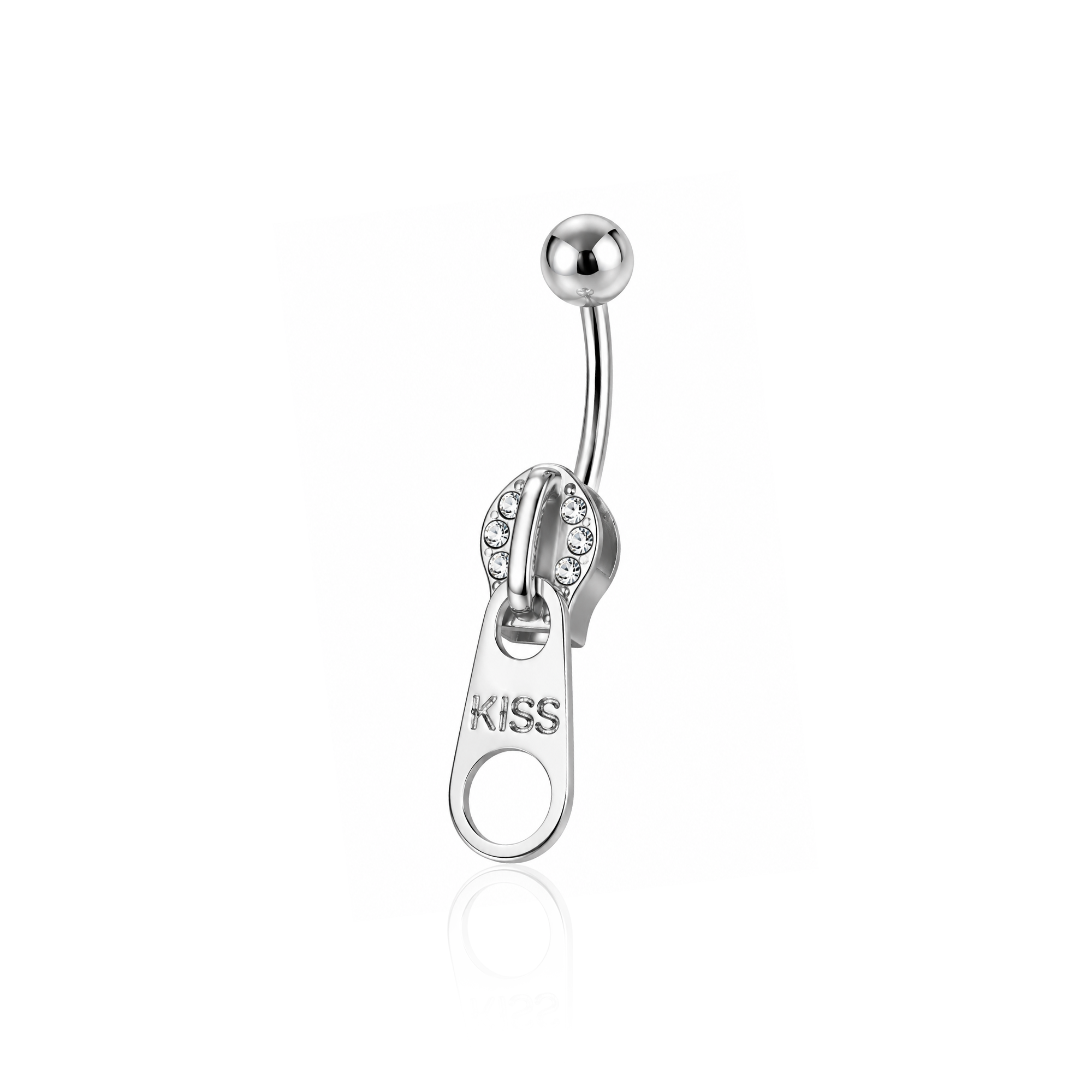 Zipper Navel Bar