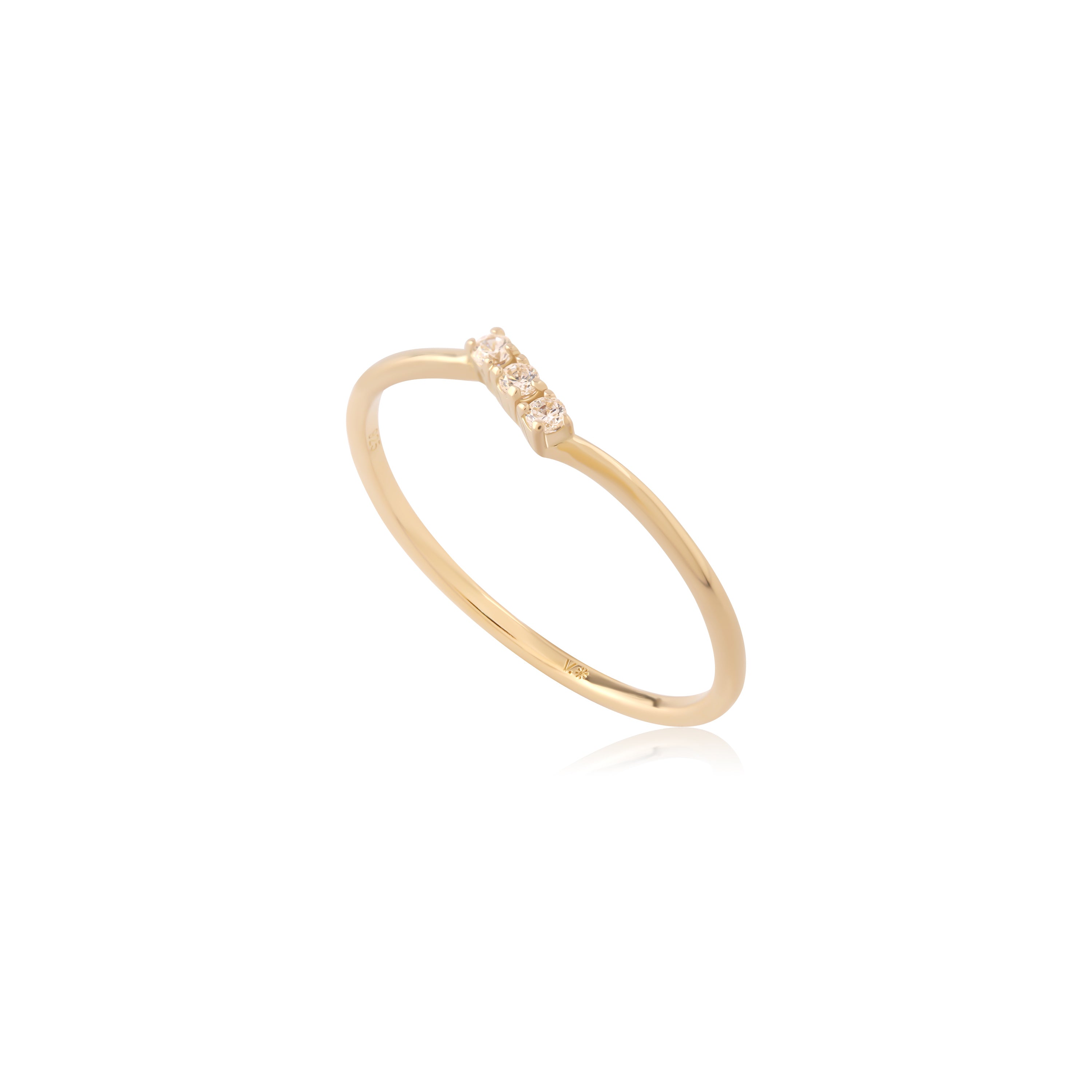 Linea - 14kt Gold Vermeil Ring