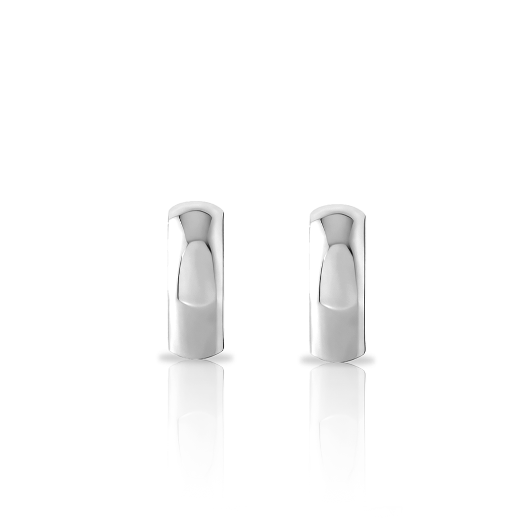 Surgical Steel Luna Curved Earrings - Pair