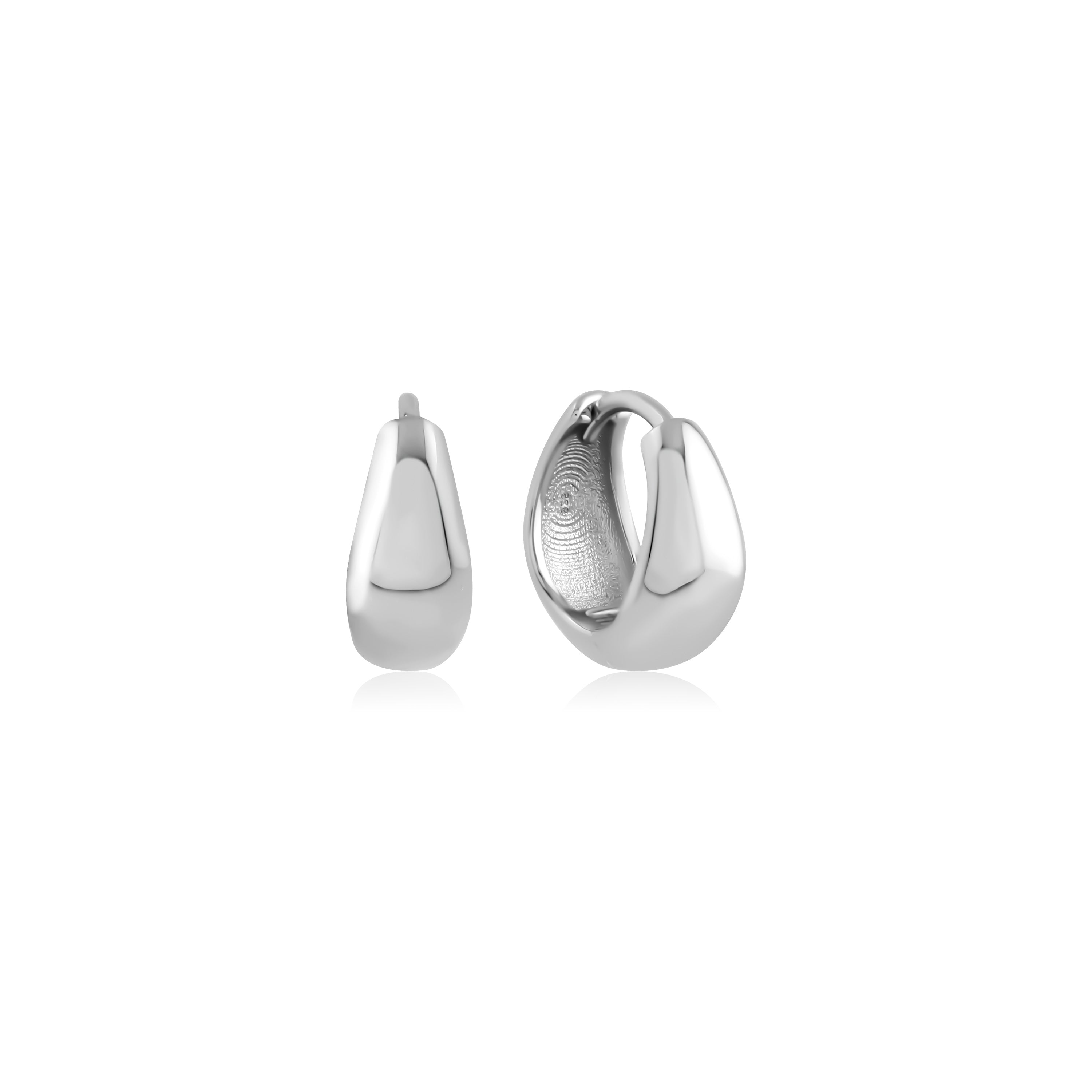 Luna Dome - Sterling Silver Earrings