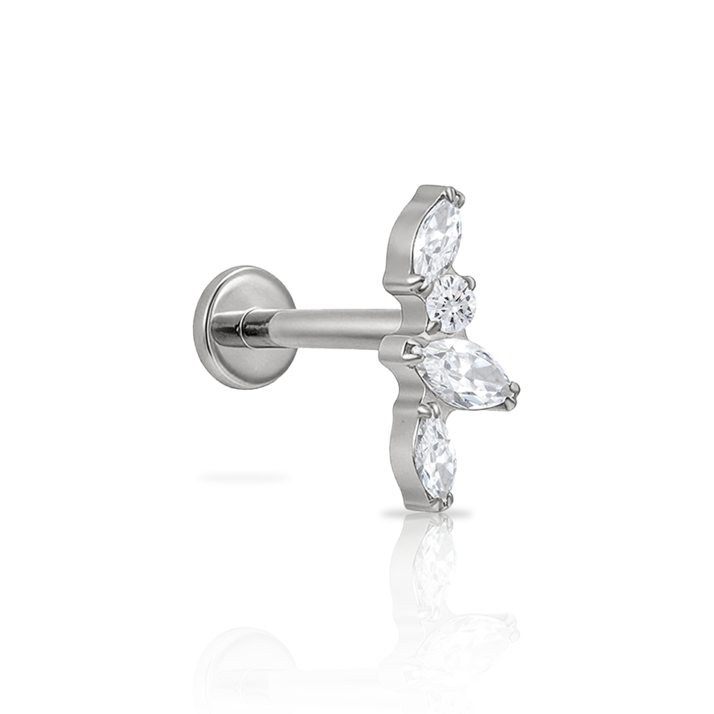 Marquise Cluster Flatback