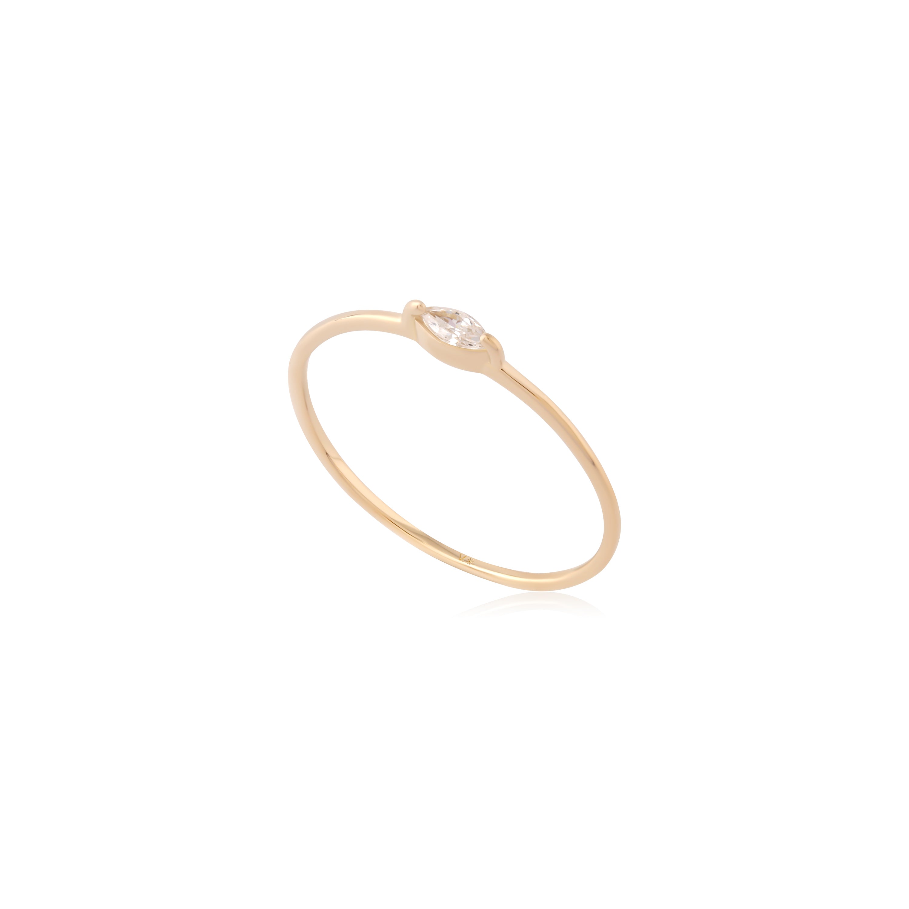 Marquise - 14kt Gold Vermeil Ring