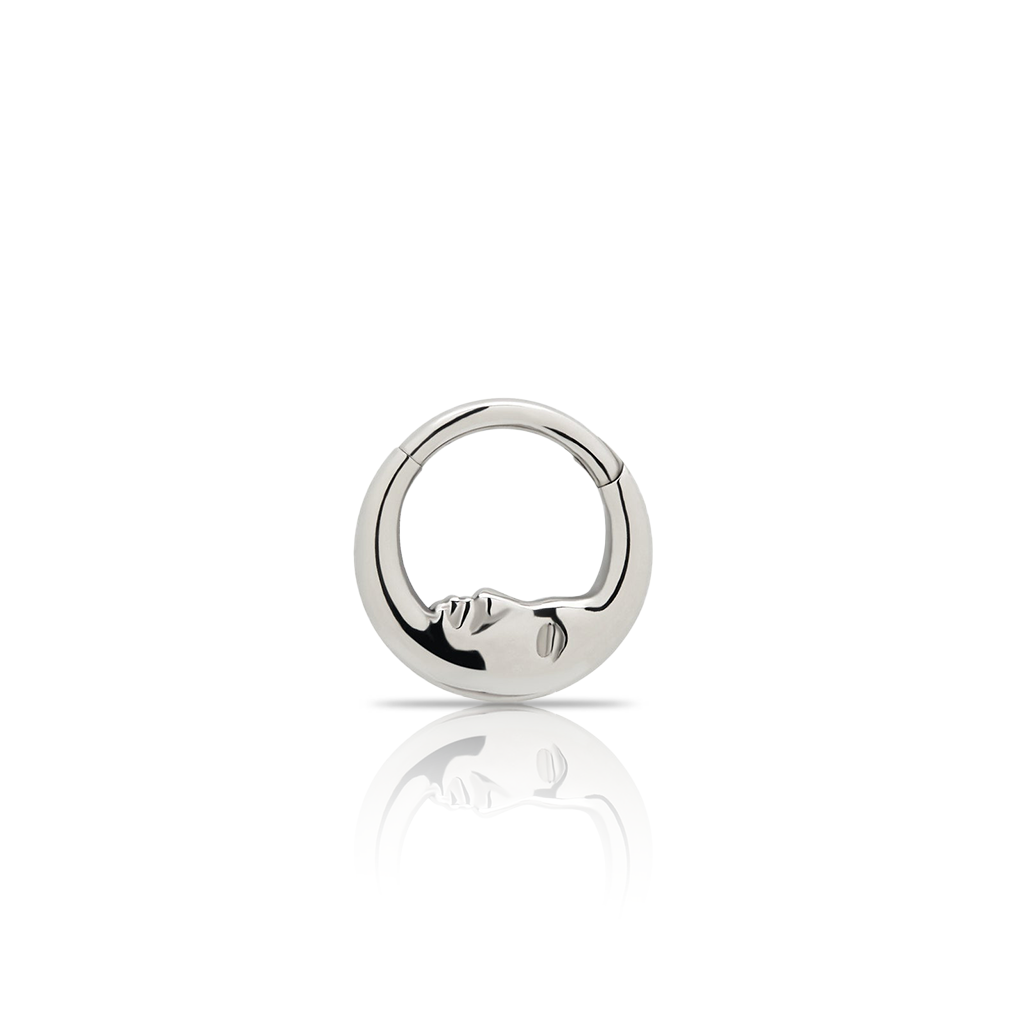 Moon Face Hinged Ring