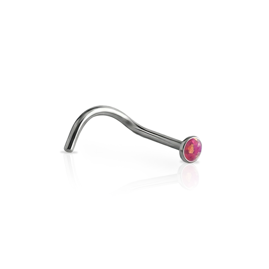 Surgical Steel Opal Nose Stud