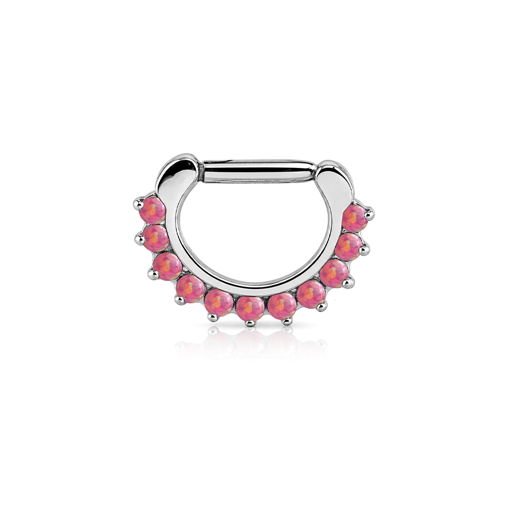 Claw Set Opal Hinged Ring