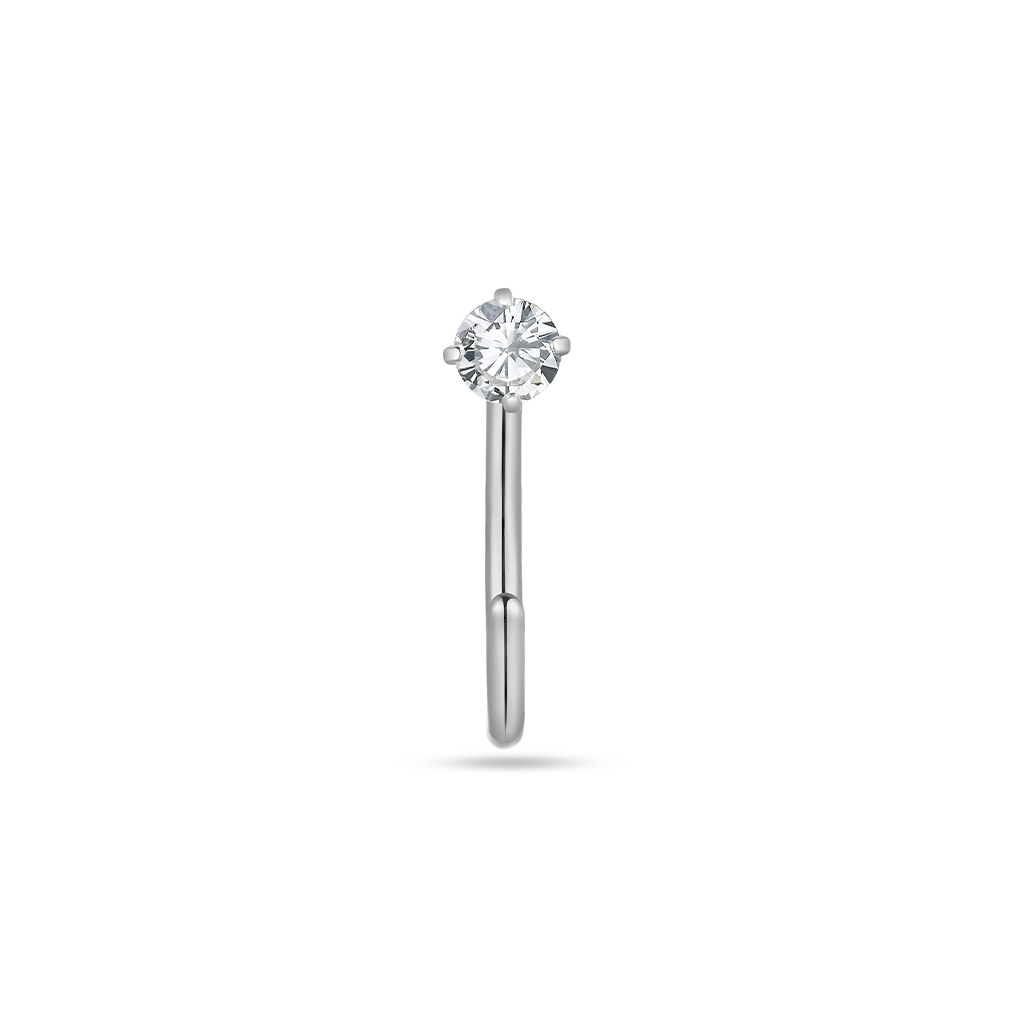 Titanium Open Ring With 2.6mm Crystal