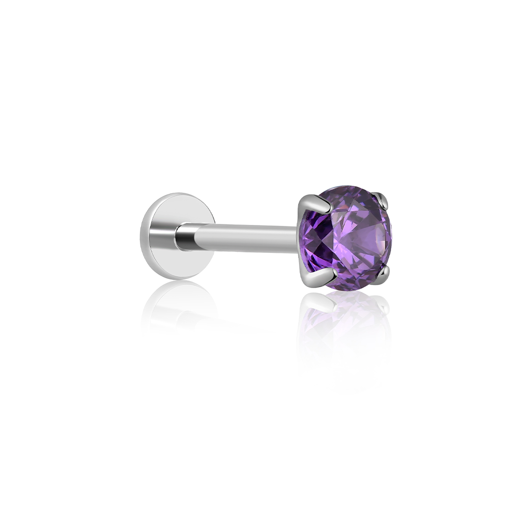 V-Platinum Claw Crystal Flatback