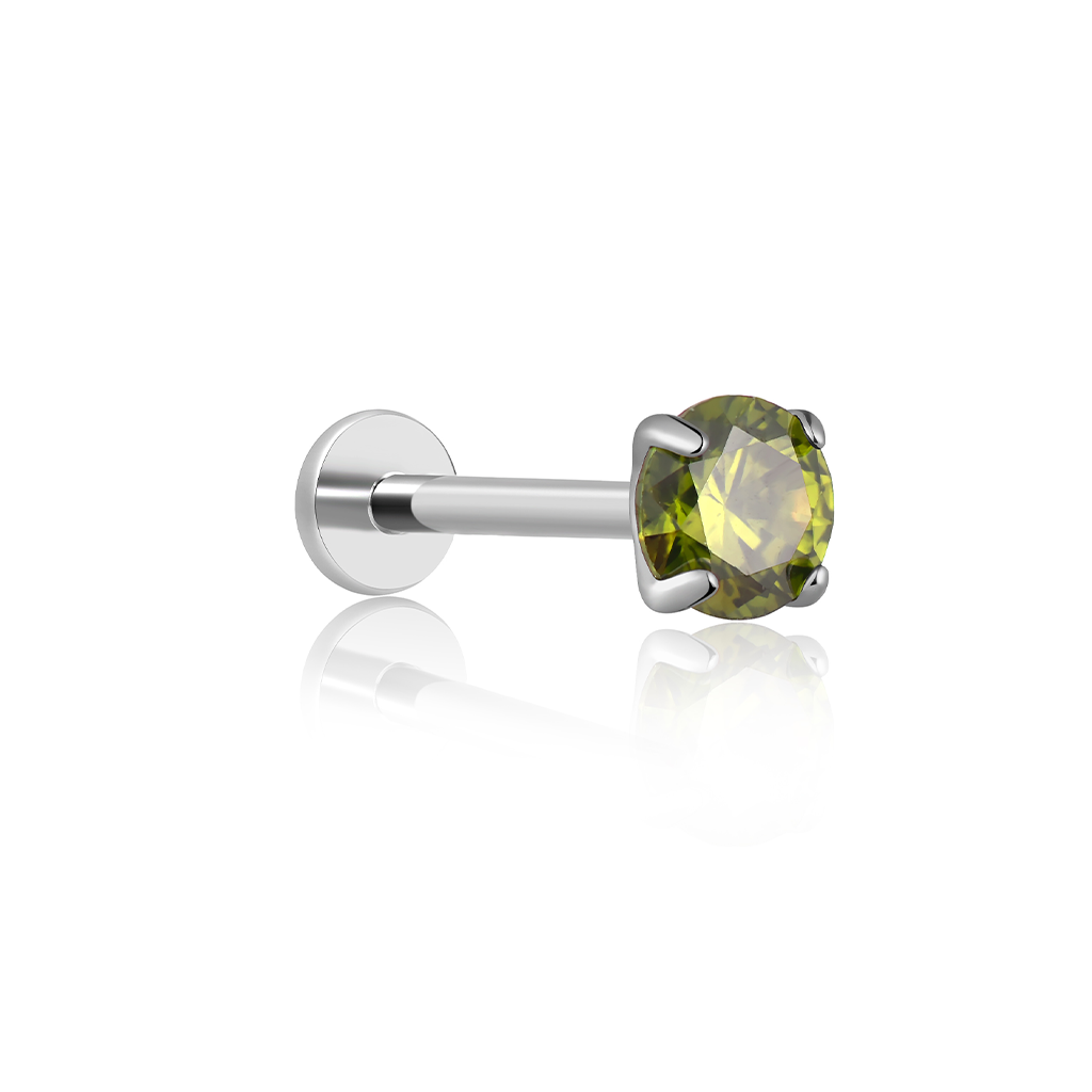 V-Platinum Claw Crystal Flatback