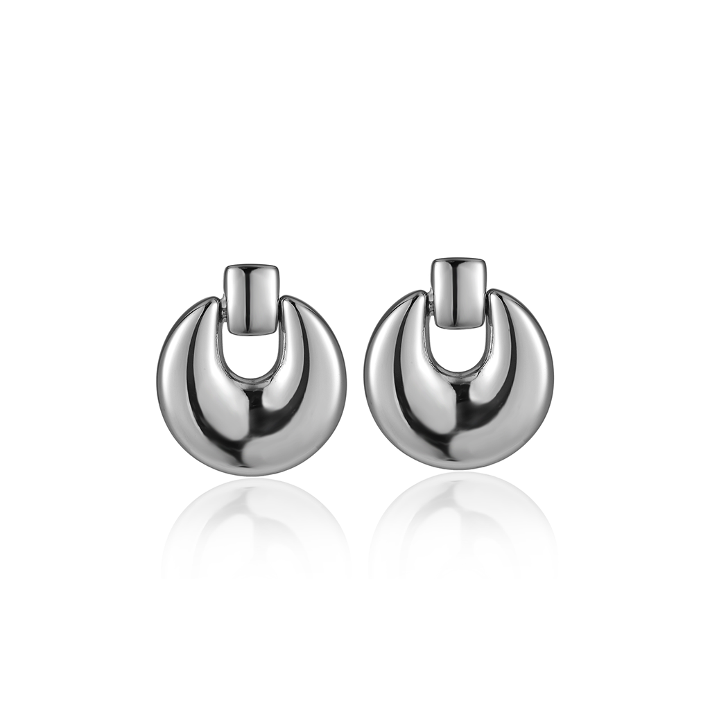 V-Platinum Earrings - Forge