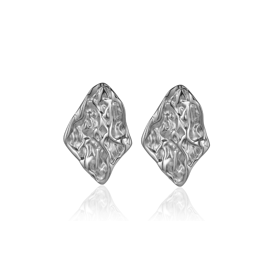 V-Platinum Earrings - Pyra